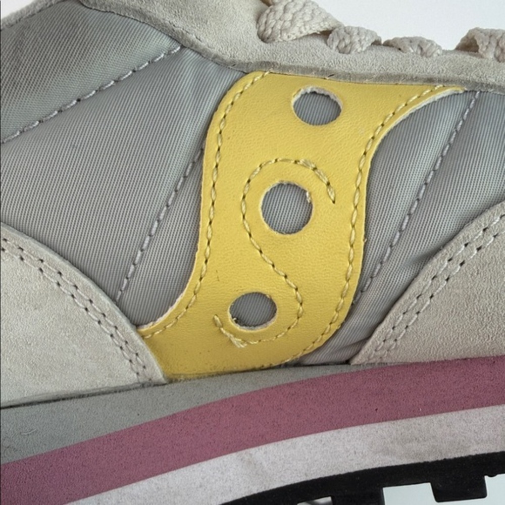 Saucony Jazz‎ Triple Women's Gray and Yellow Sneakers Size 6 - Picture 9 of 11